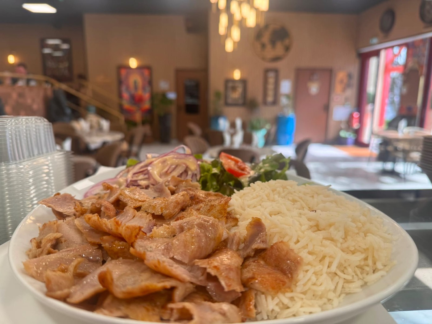 Plat servi au restaurant Samsara